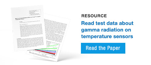 Lake Shore Gamma Radiation Test Data on Temperature Sensors